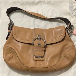 Tan coach bag
